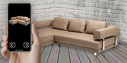 Couch mit Fernbedienung